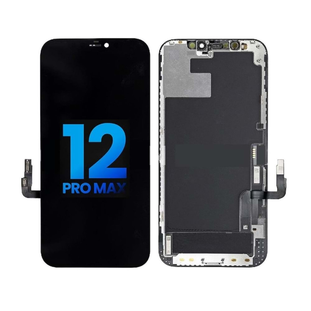 İP 12 PRO MAX ORJ.REVİZE CAM DEĞİŞMİŞ SİYAH EKRAN