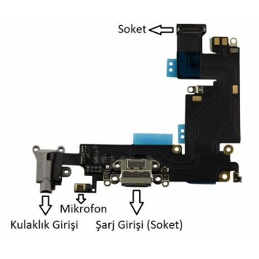 6G PLUS SİYAH ŞARJ SOKET FİLMİ