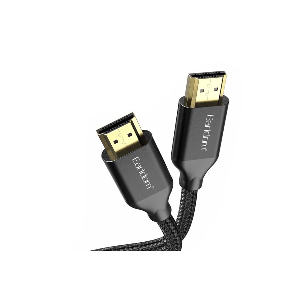 EARLDOM W26 3M 4K ALTIN UÇLU HASIR HDMI KABLO