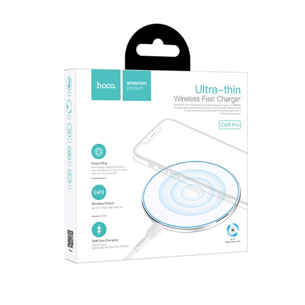 HOCO. CW6 PRO EASY 15W KABLOSUZ MAGSAFE ŞARJ CİHAZI