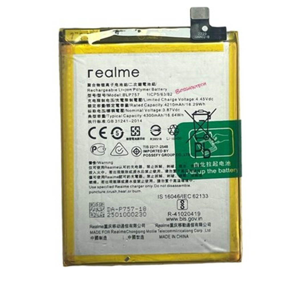 REALME 6İ BLP757 A BATARYA REYZE