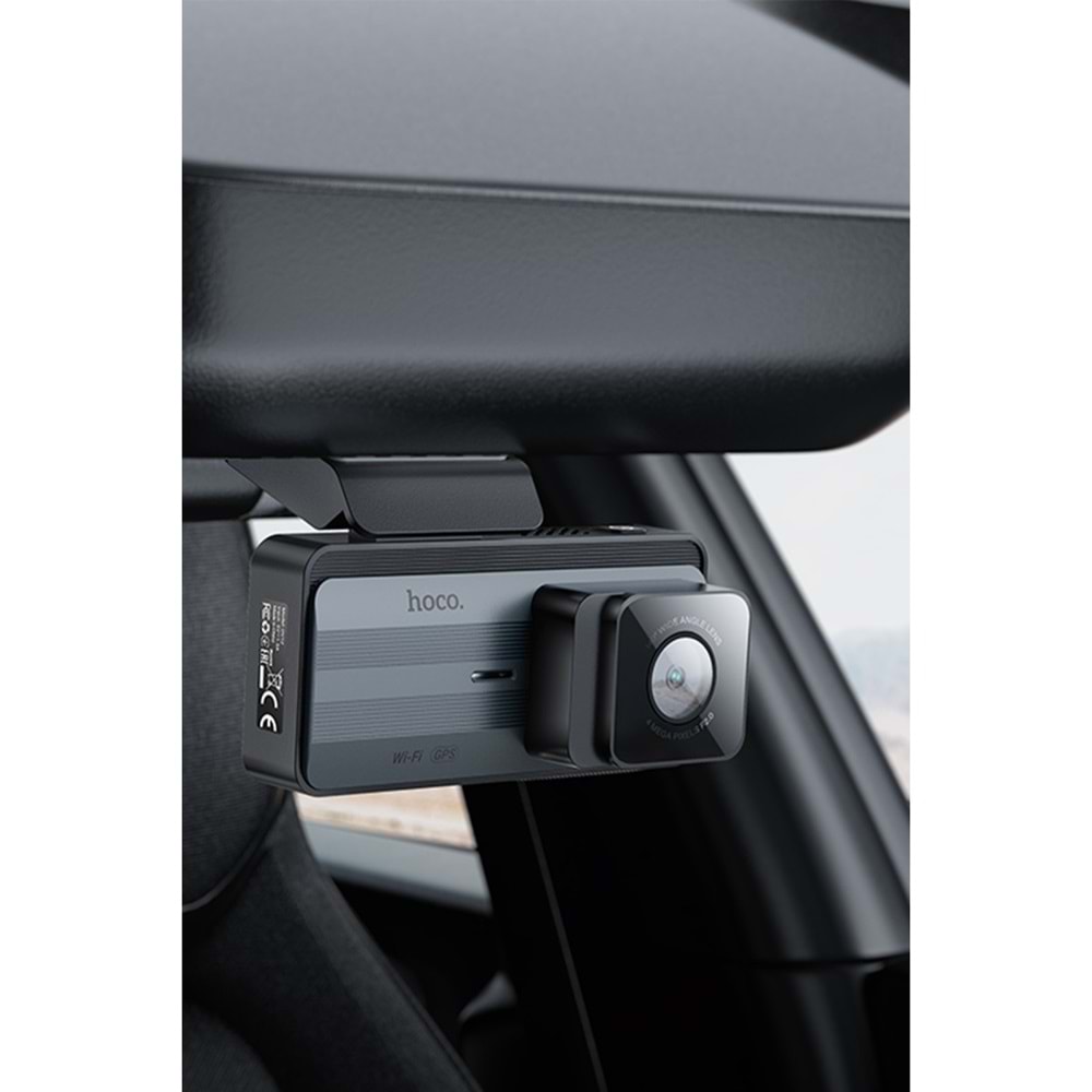 HOCO. DV12 2K GPS DESTEKLİ ÖN VE ARKA ARAÇ KAMERASI