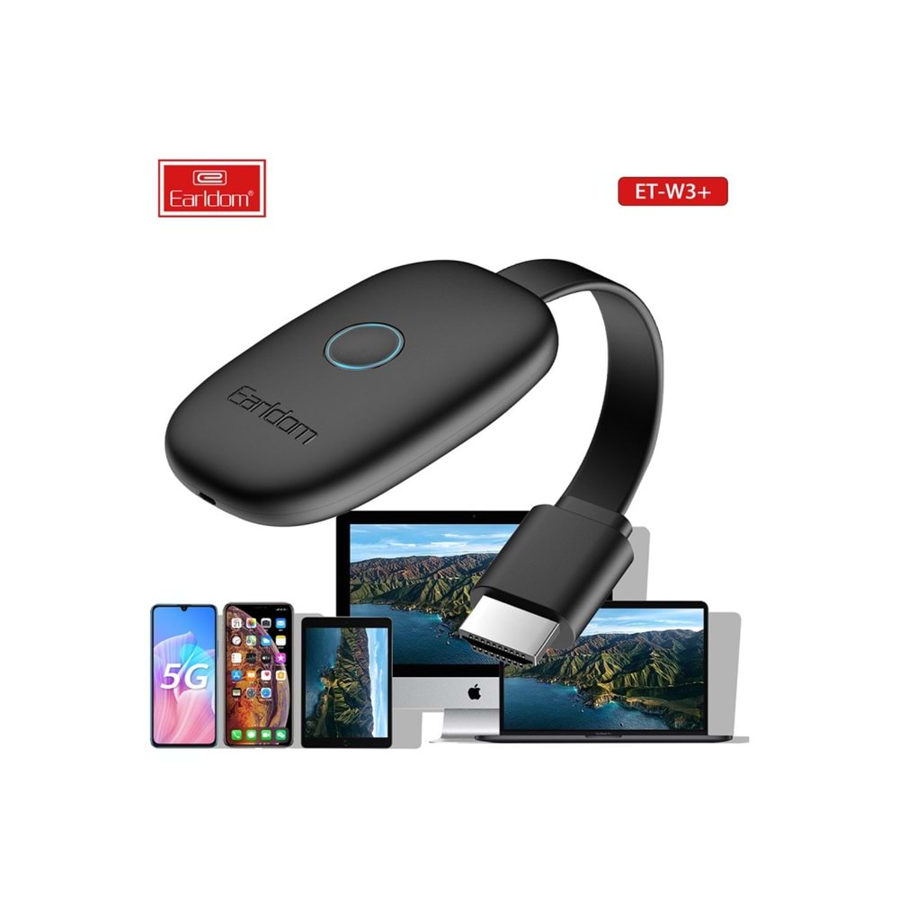 EARLDOM W3+ 4K KABLOSUZ GÖRÜNTÜ VE SES AKTARICI HDMI