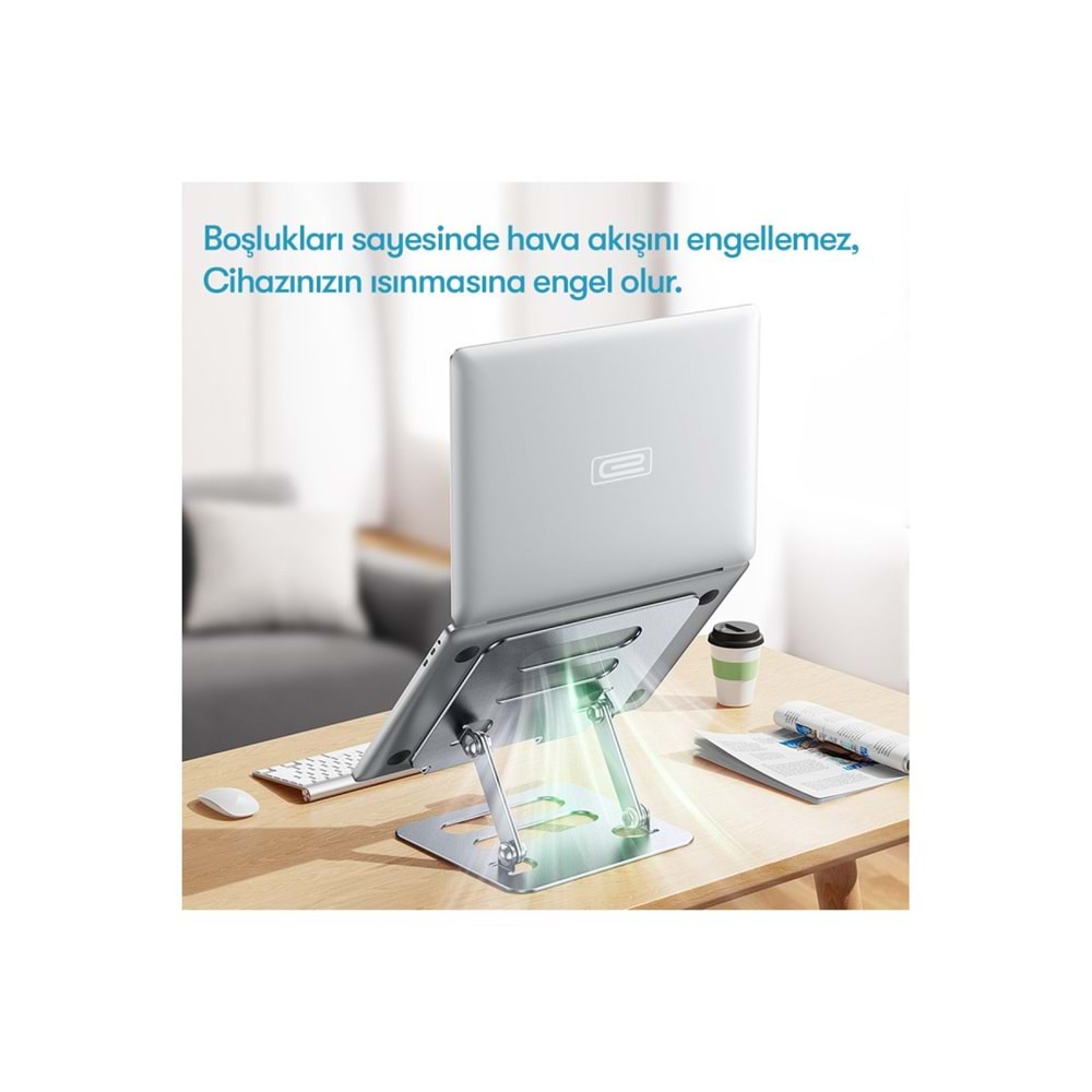 EARLDOM EH204 AYARLANABİLİR METAL LAPTOP VE TABLET STANDI