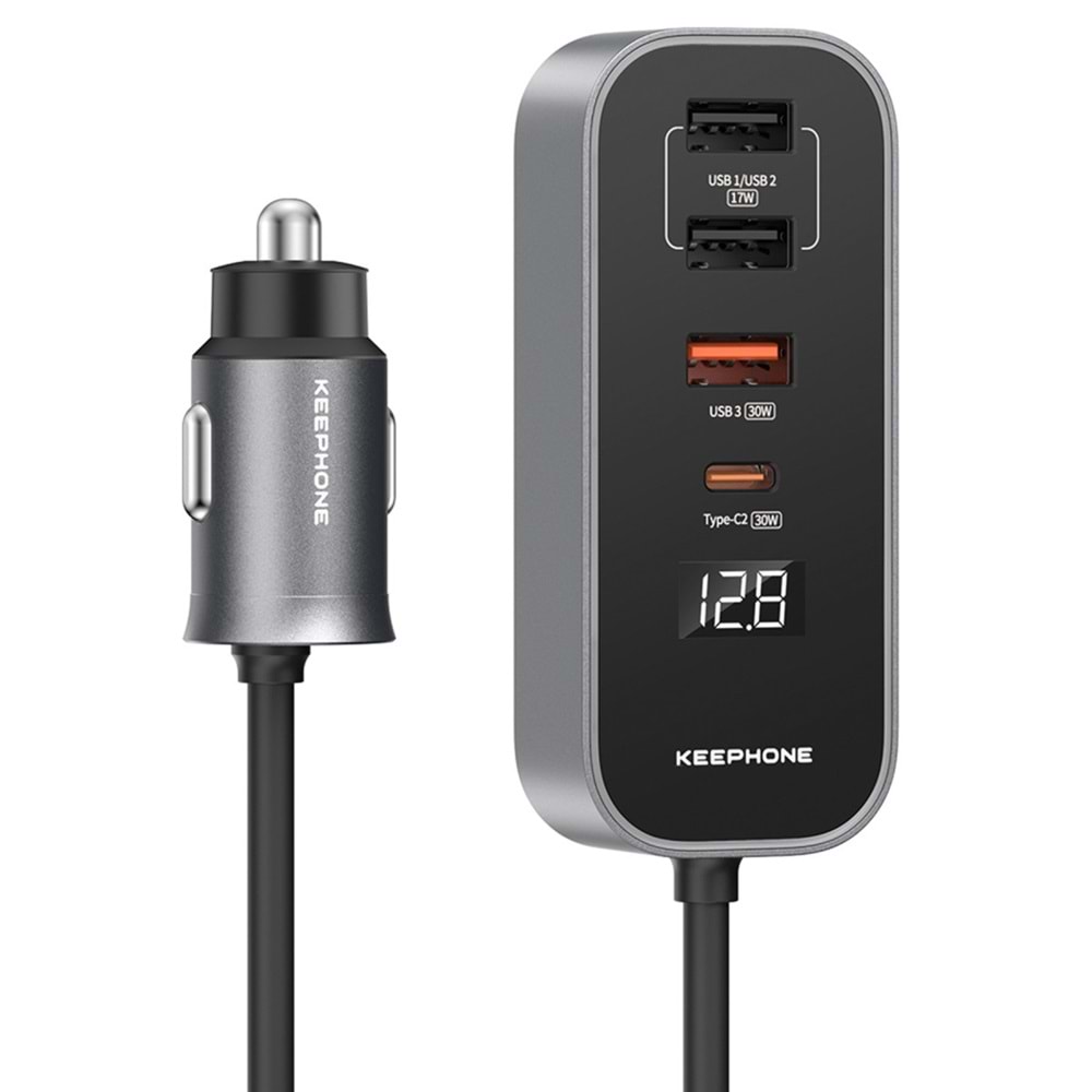 KEEPHONE REVAMP CC14 30W USB + PD HIZLI ARAÇ ŞARJI