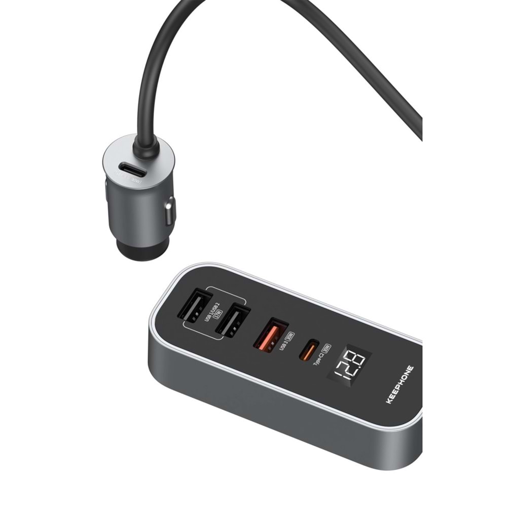 KEEPHONE REVAMP CC14 30W USB + PD HIZLI ARAÇ ŞARJI