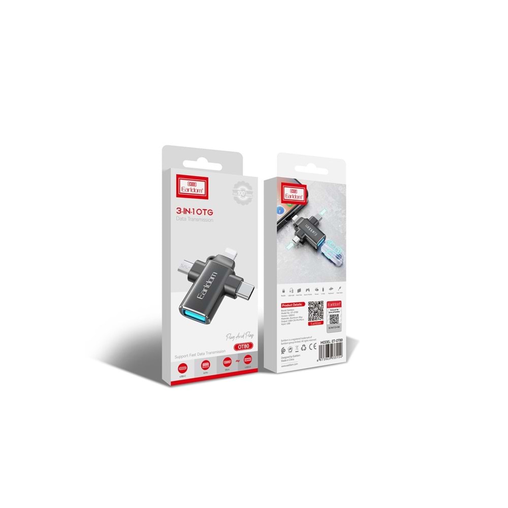 EARLDOM OT80 USB 3.0 3İN1 OTG DÖNÜŞTÜRÜCÜ