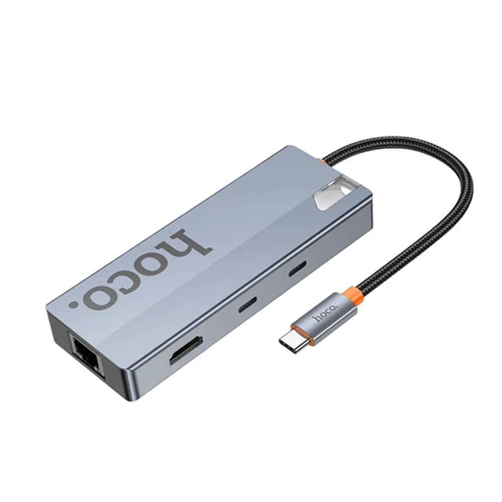 HOCO HB52 8İN1 100W 100 MBPS İNTERNET 4K TYPE-C HUB DÖNÜŞTÜRÜCÜ