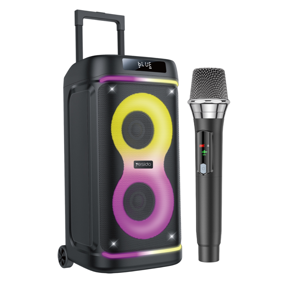 YESİDO YSW44 RGB 8 İNCH TAŞINABİLİR MÜZİK ÇALAR 60W-4500MAH