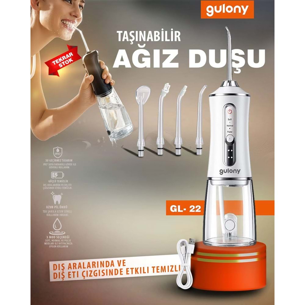 GULONY GL-22 TAŞINABİLİR AĞIZ DUŞU