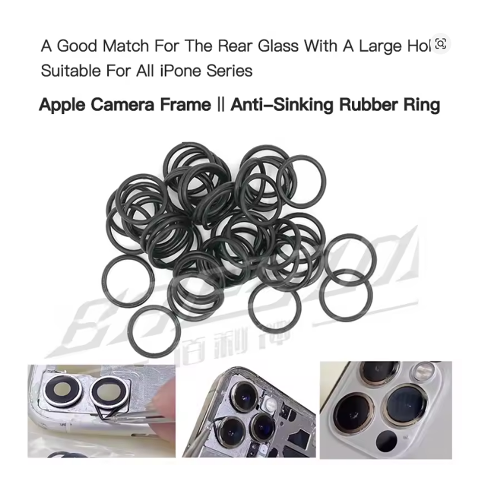 TRİBE TOOL REAR CAMERA İPHONE X/İPHONE 18 PRO MAX KAMERA LENS ALTI KAUÇUK HALKA (100 ADET)