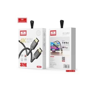 EARLDOM W26 3M 4K ALTIN UÇLU HASIR HDMI KABLO