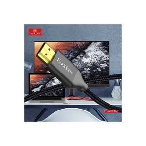 EARLDOM W26 3M 4K ALTIN UÇLU HASIR HDMI KABLO