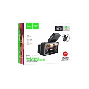 HOCO. DV12 2K GPS DESTEKLİ ÖN VE ARKA ARAÇ KAMERASI