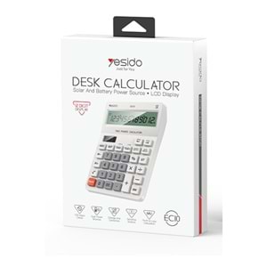 YESİDO EC10 GÜNEŞ ENERJİLİ HESAP MAKİNESİ