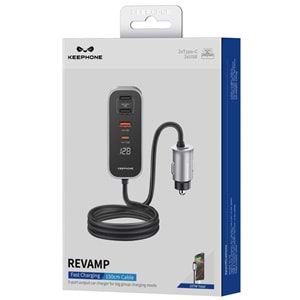 KEEPHONE REVAMP CC14 30W USB + PD HIZLI ARAÇ ŞARJI