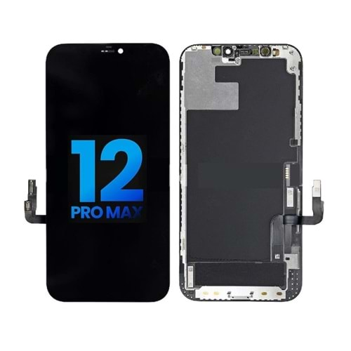 İP 12 PRO MAX ORJ.REVİZE CAM DEĞİŞMİŞ SİYAH EKRAN