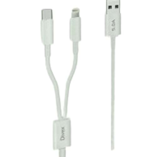 DC-146 TYPE-C/LİGHTNİNG USB KABLO 5.0A