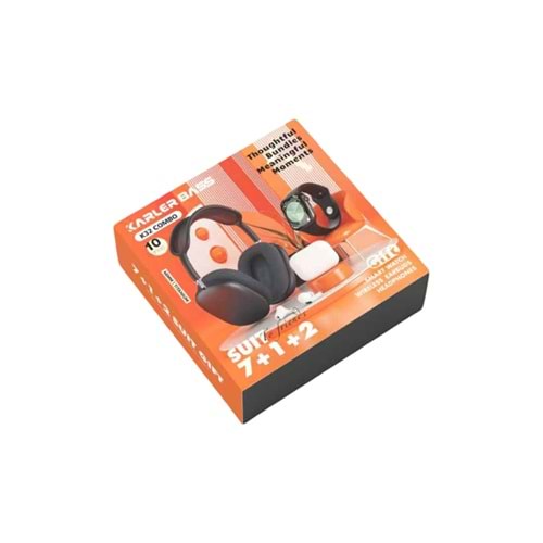 KARLER BASS K32 KOMBO AKILLI SAAT + AİRPODS + KABLOSUZ KAFA ÜSTÜ KULAKLIK SET