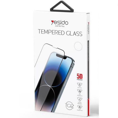 YESİDO APPLE İPHONE 14 PRO TG12 ULTRA CLEAR HD 5D CAM EKRAN KORUYUCU