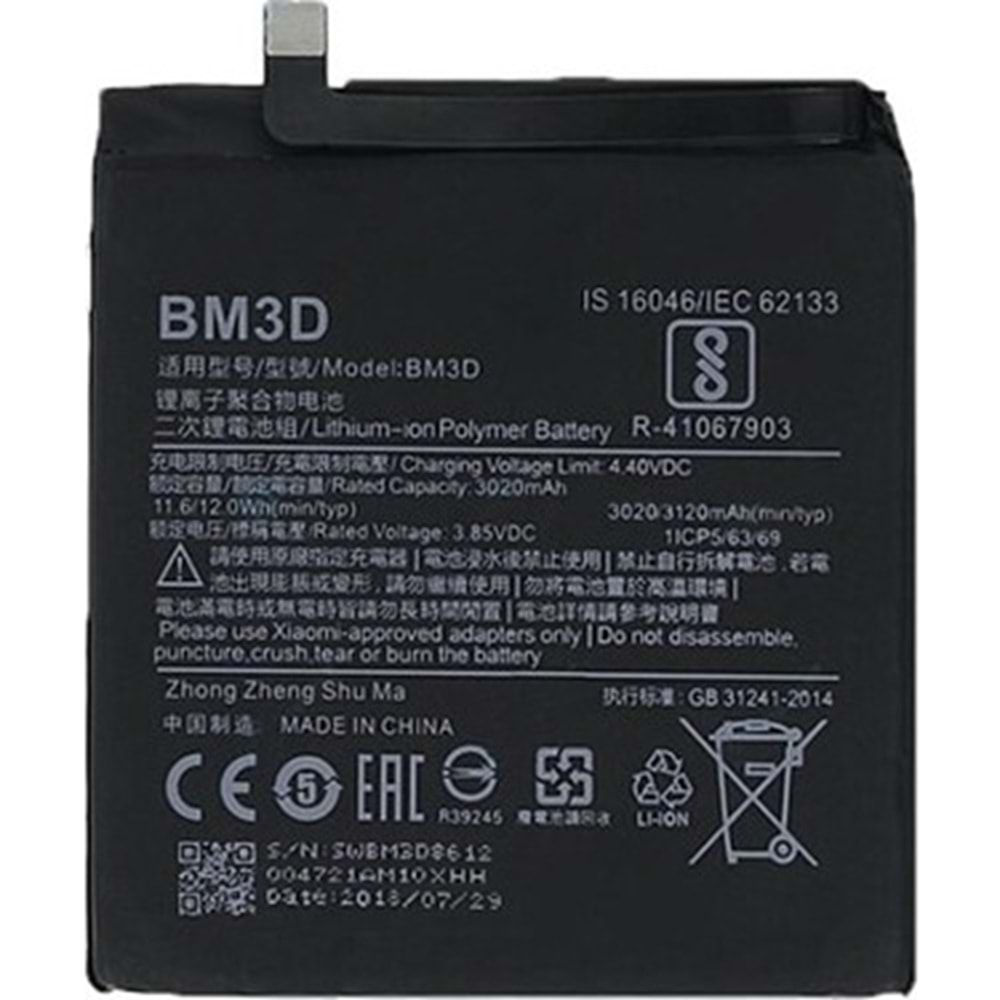 Mİ 8 SE BM3D ORJ.BATARYA