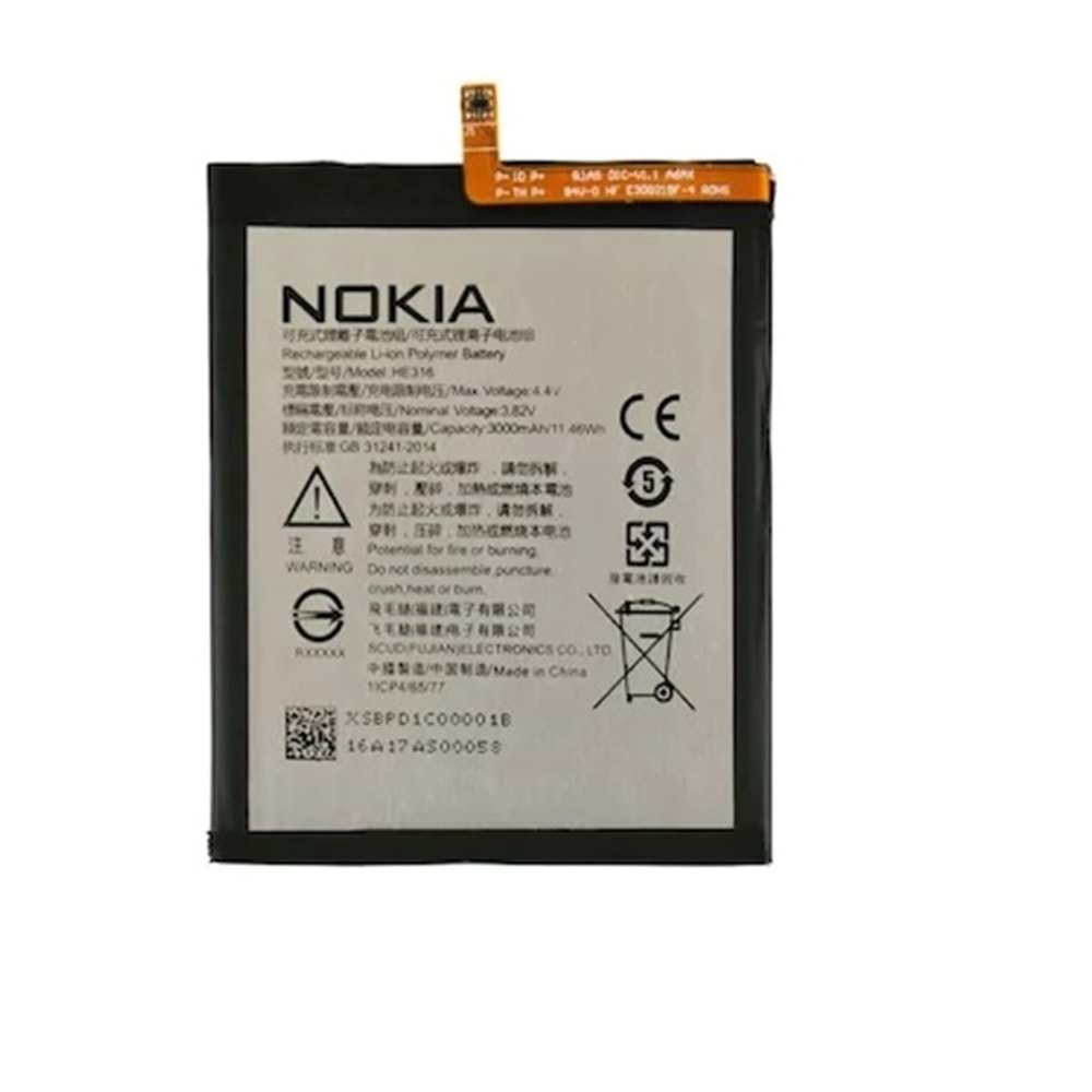 NOKIA 6 HE316 BATARYA (ORJ.) (PROTECH)