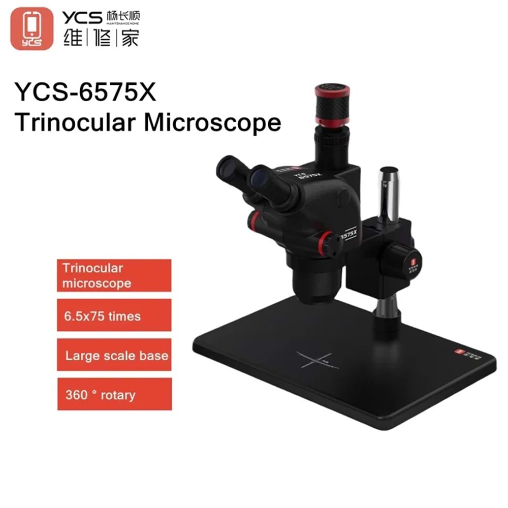 YCS 6575X ULTRA HD MİKROSKOP (OBJEKTİF LENS 6.5X-75X)