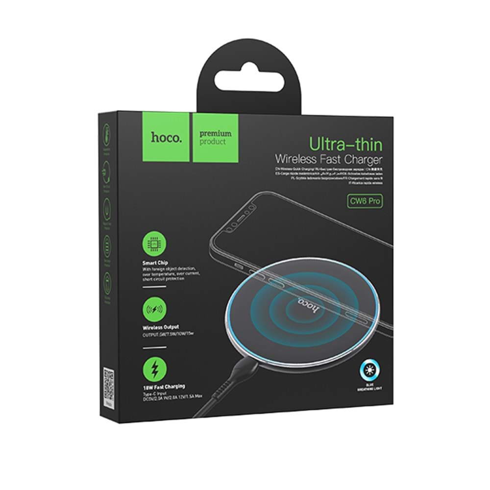HOCO. CW6 PRO EASY 15W KABLOSUZ MAGSAFE ŞARJ CİHAZI