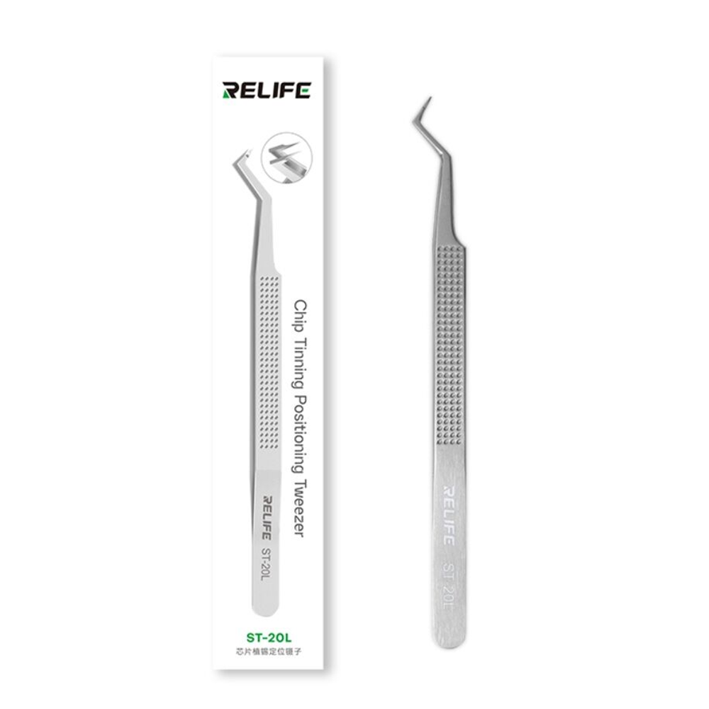 RELIFE ST-20L ANTİ-MANYETİK PASLANMAZ ÇELİK HASSAS EĞRİ UÇ ENTEGRE CIMBIZI