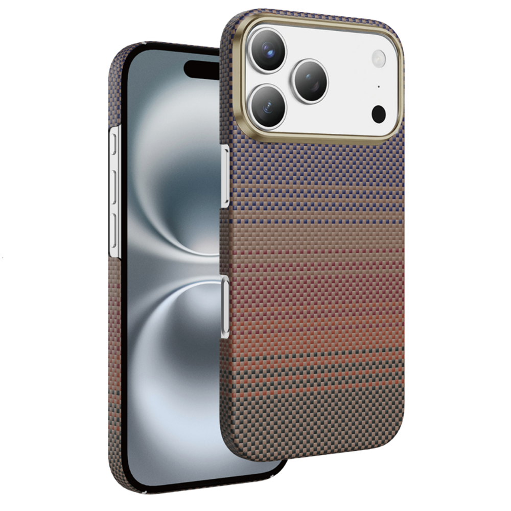 KEEPHONE APPLE İPHONE 17 PRO/İPHONE 18 PRO KEVLAR SUNSET SEANOVA MAGSAFE KILIF