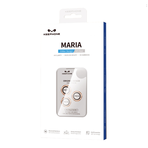 KEEPHONE APPLE İPHONE 17 PRO/İPHONE 17 PRO MAX MARIA SİMLİ HD KAMERA LENS KORUYUCU