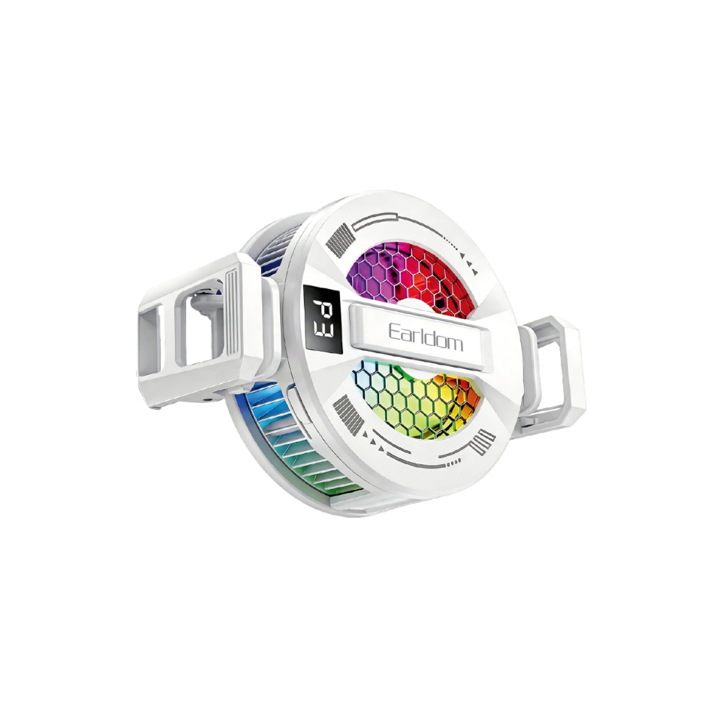 EARLDOM F29 DİJİTAL EKRANLI RGB RADYATÖR TELEFON SOĞUTUCU FAN